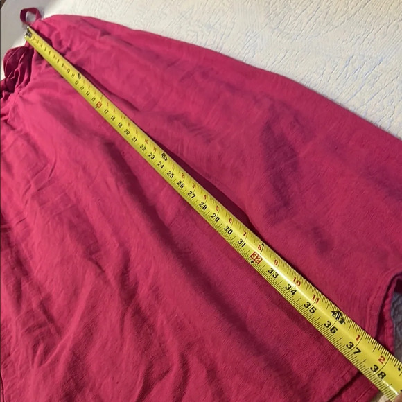 Old Navy Pink Midi linen blend Dress with Spaghetti Straps - Picture 6 of 11